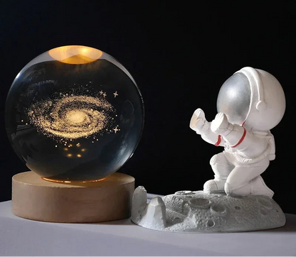 Globe Cristal Astronomie Galaxie